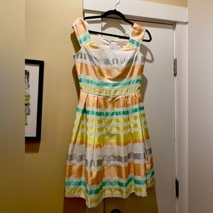 Review Australia candy striped fit and flare dress